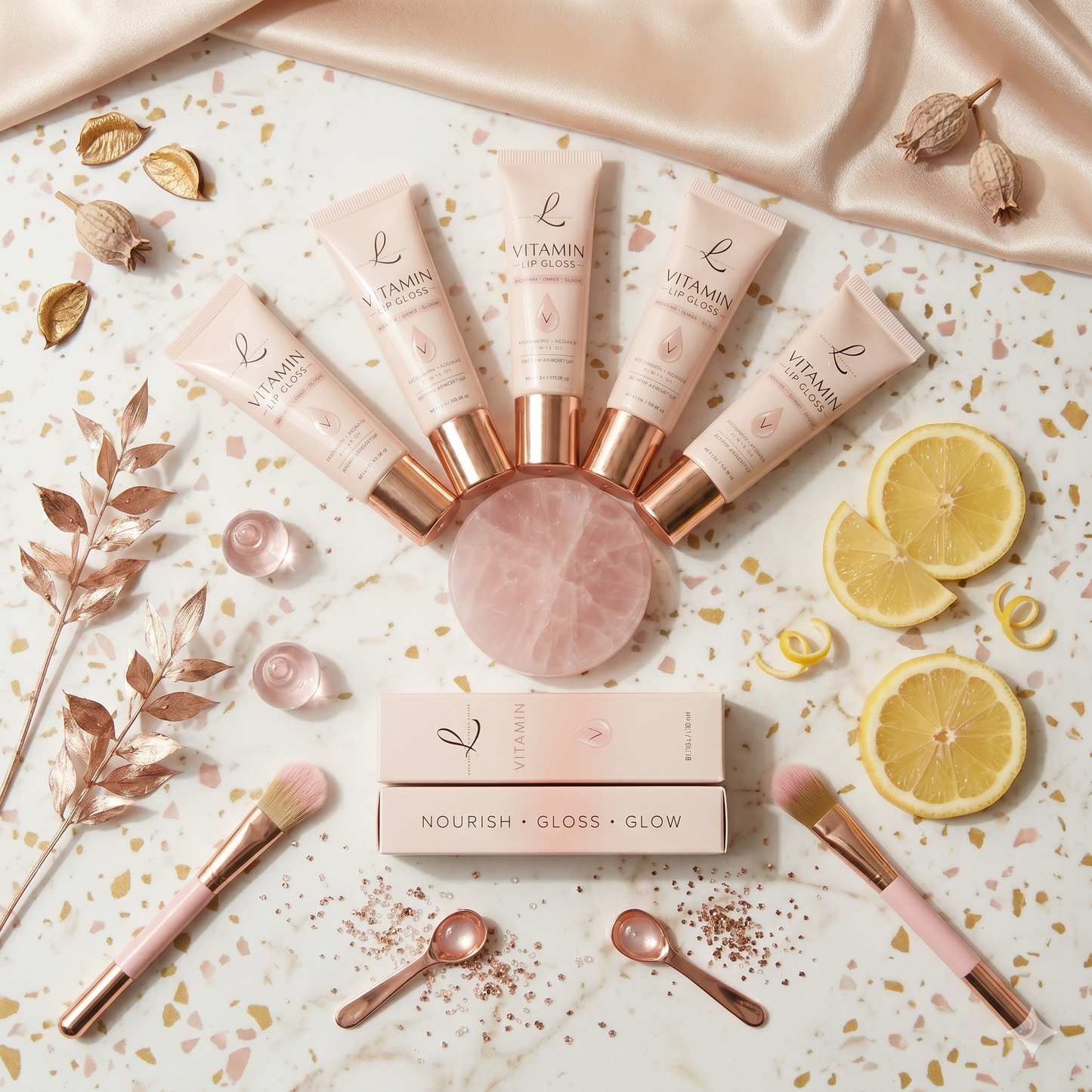 Lavish Cosmetics - Vitamin Lip Gloss with Vitamin A, C, E, & B5