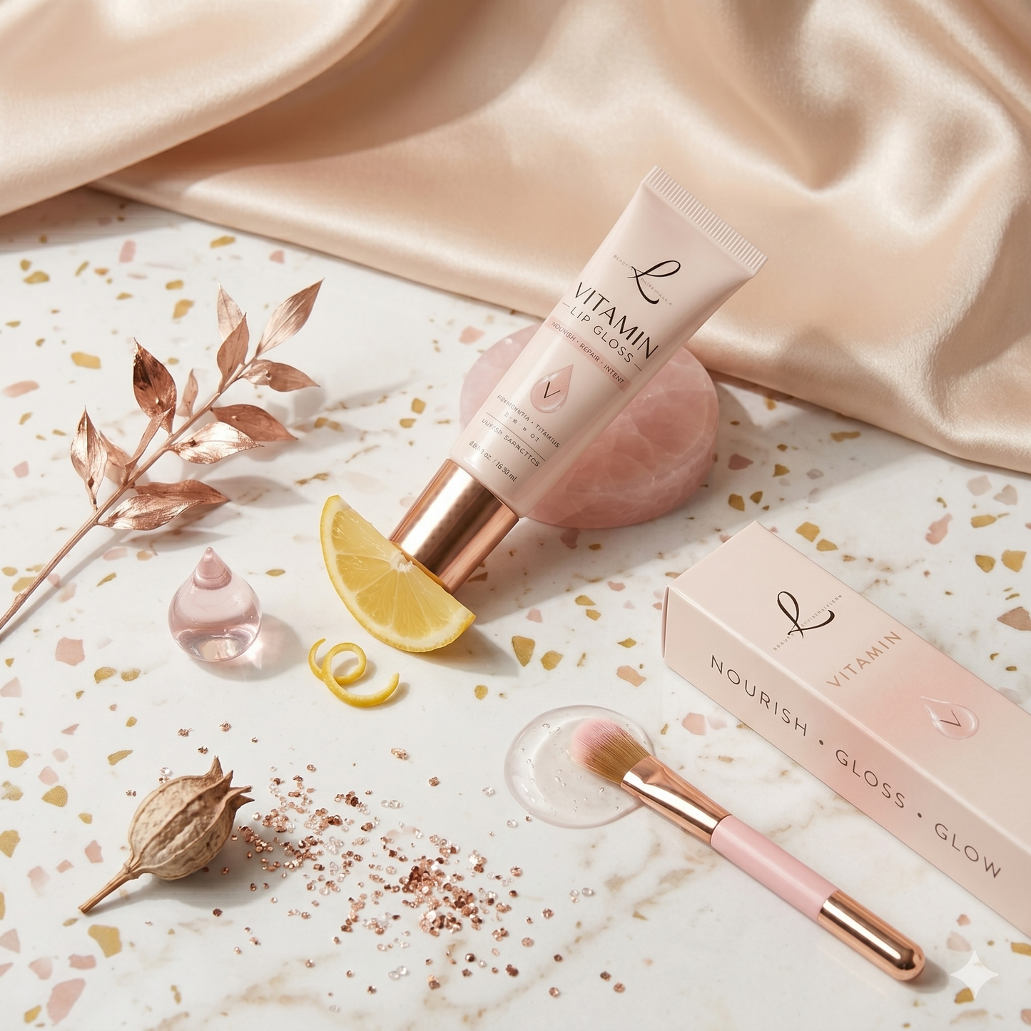 Lavish Cosmetics - Vitamin Lip Gloss with Vitamin A, C, E, & B5